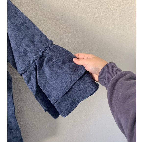 SPLENDID Women Bell Sleeve Button Up Shirt - Picture 4 of 4